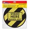 C.H. Hanson C.H. Hanson Bilingual Yellow Social Distancing Decal 0.08 in. H X 10 in. W 15092 - alternate 1